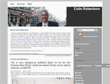 Tablet Screenshot of colinrobertson.ca